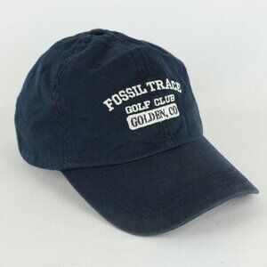 American Dry Goods Fossil Trace Golf Unisex Adult Blue White Baseball Hat